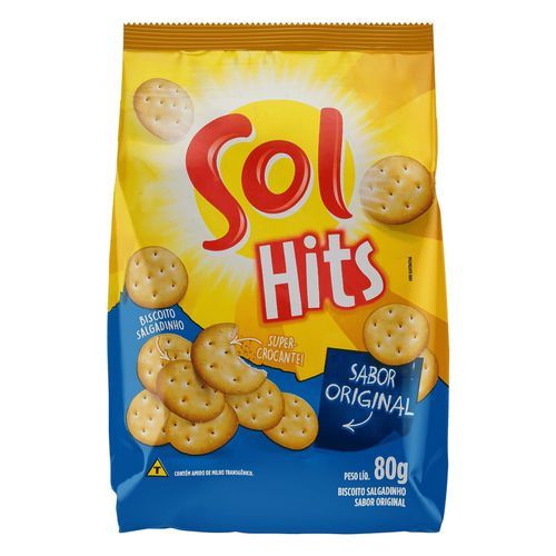 Biscoito Original Sol Hits 80G