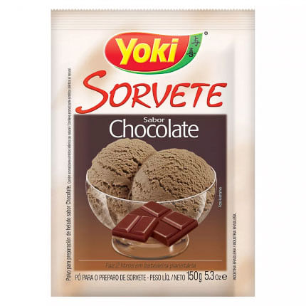 Sorvete Em Pó Chocolate Yoki 150G