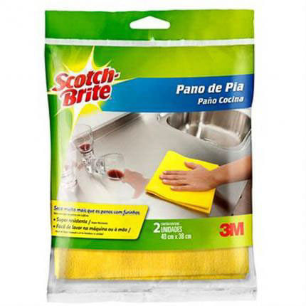 Pano De Pia Amarelo C/ 2 Unidades Scotch-Brite