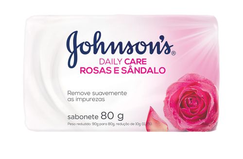 Sabonete Barra Adulto Rosas/Sândalo 80G Johnsons