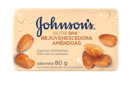 Sabonete Barra Adulto Amêndoas 80G Johnsons