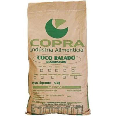Coco Ralado Médio Padrão Copra 5kg