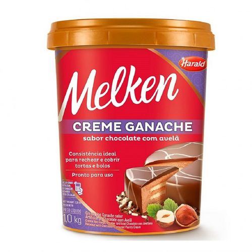 Creme Ganache Chocolate Com Avelã 1Kg Melken