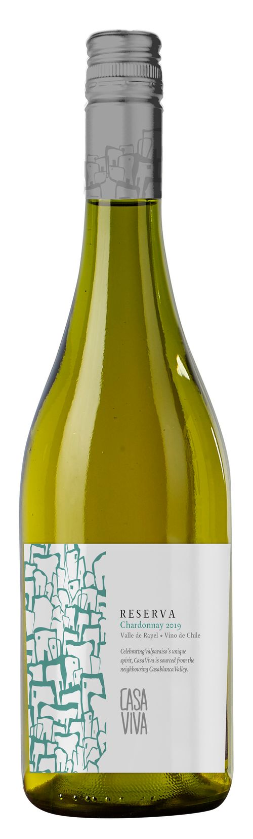 Vinho Chileno Casa Viva Reserva Chardonnay 2019 750Ml
