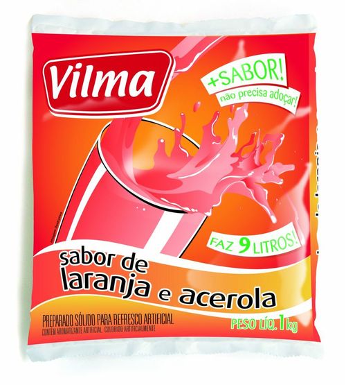 Refresco Vilma De Laranja Com Acerola 1Kg