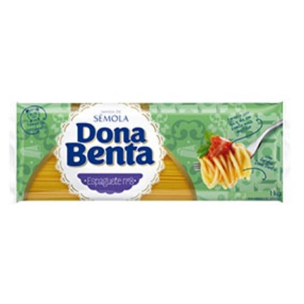 Macarrão De Sêmola Espaguete Dona Benta 1Kg