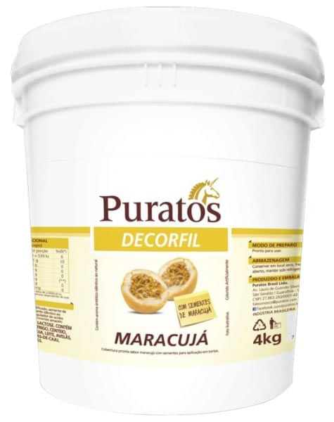 Geléia De Brilho Decorfil Maracujá 4Kg Puratos
