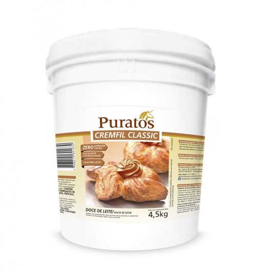 Recheio De Doce De Leite Cremfil 4,5Kg Puratos