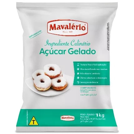 Açúcar Gelado Para Doces 1Kg Mavalério