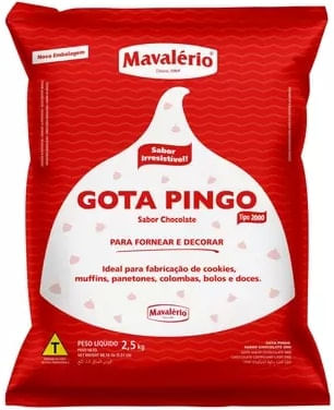 Gota Pingo Sabor Chocolate 2,5Kg Mavalério