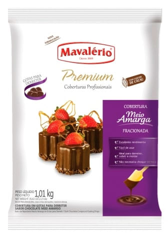 Cobertura Premium Meio Amarga Moeda 1,01Kg Mavalério