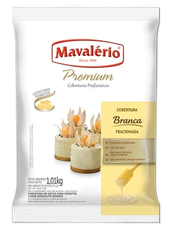 Cobertura Premium Branca Moeda 1,01Kg Mavalério