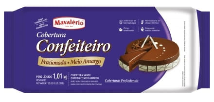 Cobertura Prática Meio Amarga 1,01Kg Mavalério