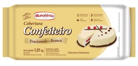 Cobertura Prática Branca 1,01Kg  Mavalério