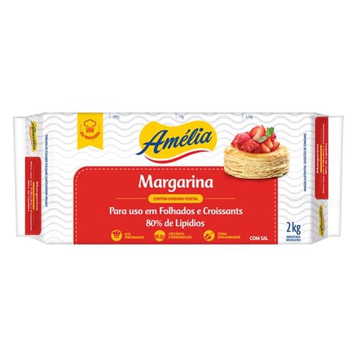 Margarina Folhada Amélia 2Kg Vigor