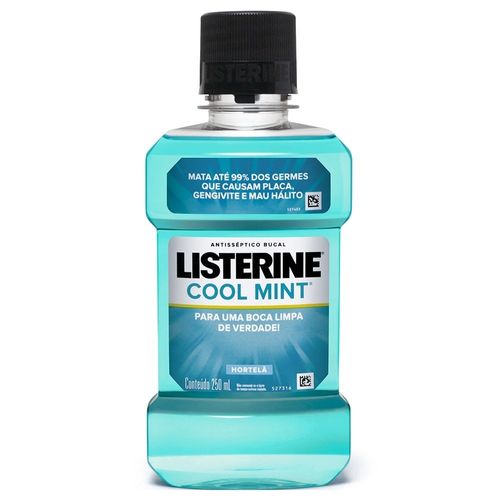 Enxaguante Bucal  Listerine Cool Mint Zero Álcool 250Ml