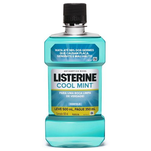 Enxaguante Bucal Listerine Cool Mint Zero Álcool 500Ml