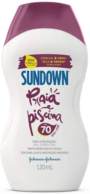 Sundown Protetor Solar Praia E Piscina Fps70 120Ml Johnsons