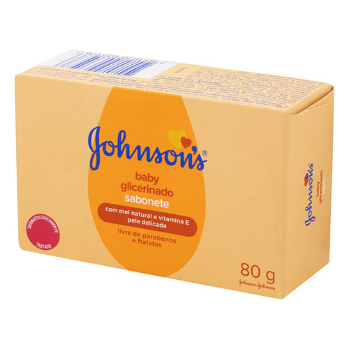 Sabonete Barra Baby Glicerinado 80G Johnsons