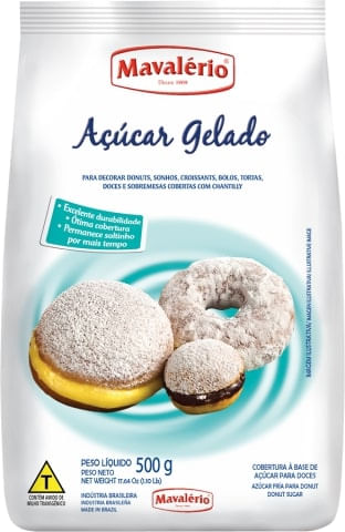Açúcar Gelado Para Doces 500G Mavalério