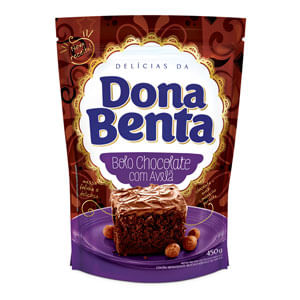 Mistura De Bolo Dona Benta Chocolate C/ Avelã 450G