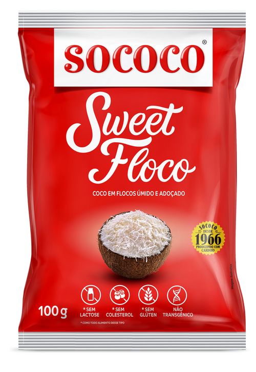 Coco Ralado Sweet Flocos 100G Sococo