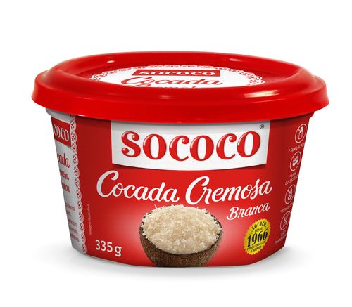 Doce Coco Cremoso Branco 335G Sococo