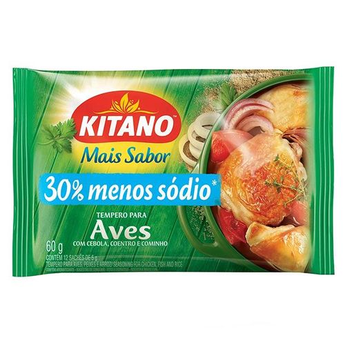 Tempero Para Aves Mais Sabor 60G Kitano