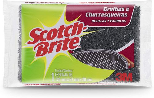 Esponja Para Grelhas E Churrasqueiras Unitária Scotch-Brite
