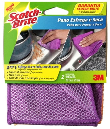 Pano Esfrega E Seca C/ 2 Unidades Scotch-Brite