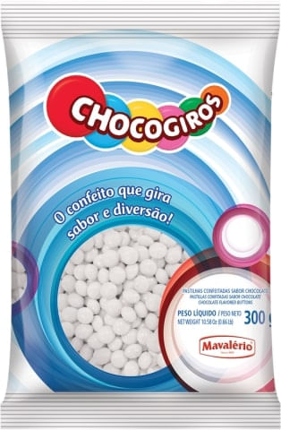 Confeito Mini Branco Coco Giros 300G Mavalério