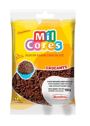 Granulado Crocante Em Flocos Chocolate 150G Mavalério
