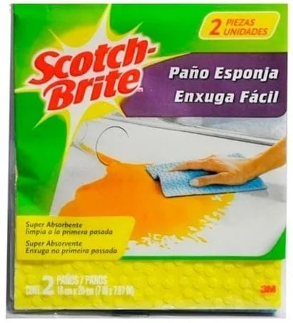 Pano Enxuga Fácil Conjunto C/ 2 Unidades Scotch-Brite