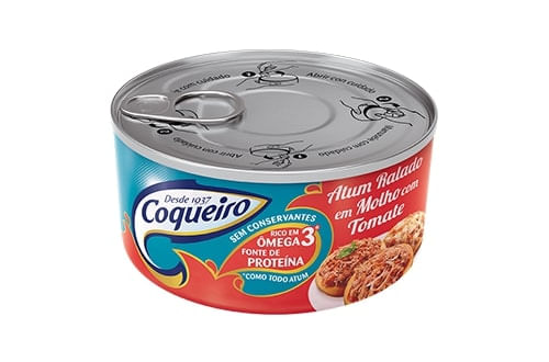 Atum Ralado Ao Molho De Tomate Coqueiro 160G