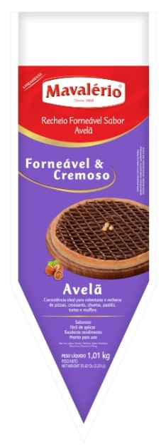 Recheio Forneável Avelã Mavalério 1,01Kg
