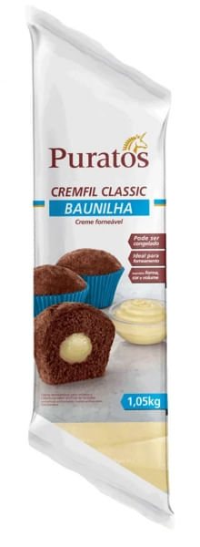 Recheio De Baunilha Cremfil Bisnaga 1,05Kg Puratos