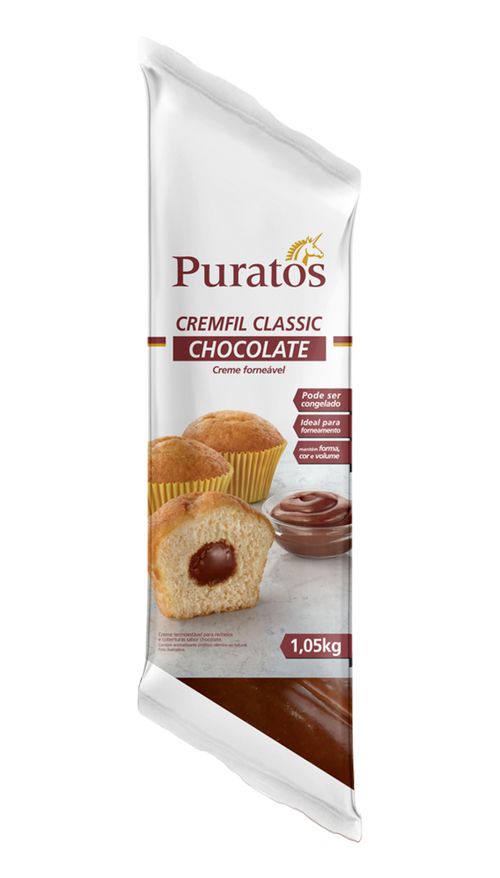Recheio De Chocolate Cremfil Bisnaga 1,05Kg Puratos