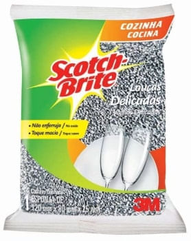 Esponja Multiuso Prateada Multiuso Scotch-Brite