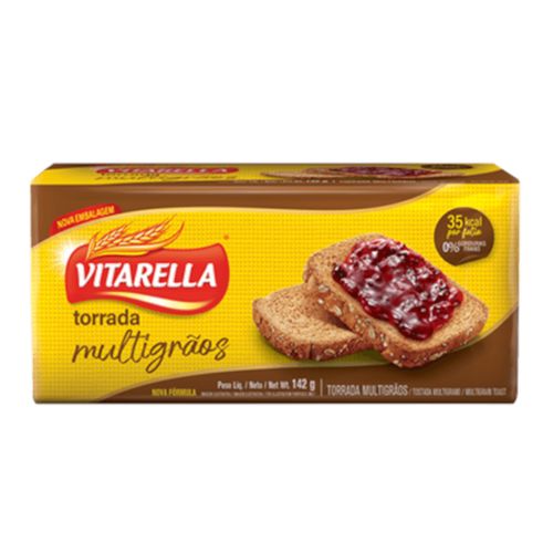 Torrada Multigrãos  Vitarella 142g