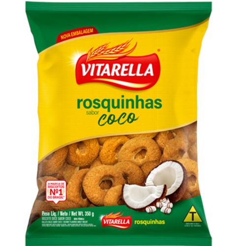 Biscoito Rosquinha Granel Coco 350g Vitarella