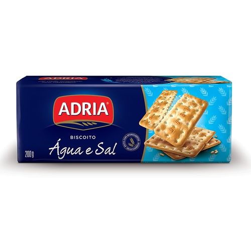 Biscoito Cracker Água E Sal 130g Adria