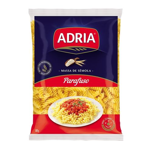 Macarrão De Sêmola Parafuso Adria 500g