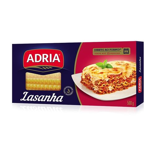 Lasanha De Sêmola Adria 500g
