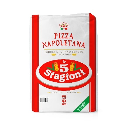 Farinha Italiana Napoletana Tipo 00 25Kg Le 5 Stagioni
