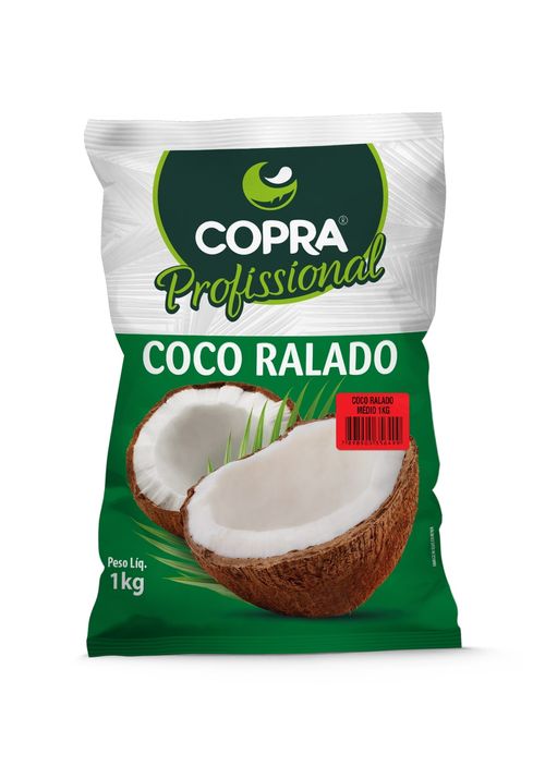 Coco Ralado Médio Padrão Copra 1kg