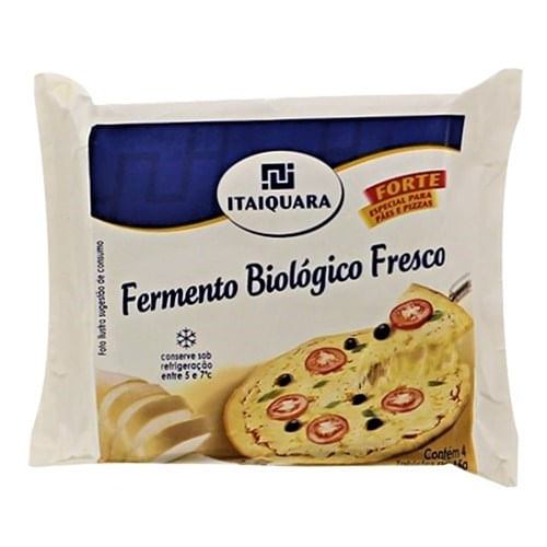 Fermento Fresco Tabletes 15G C/4 Unidades Itaiquara
