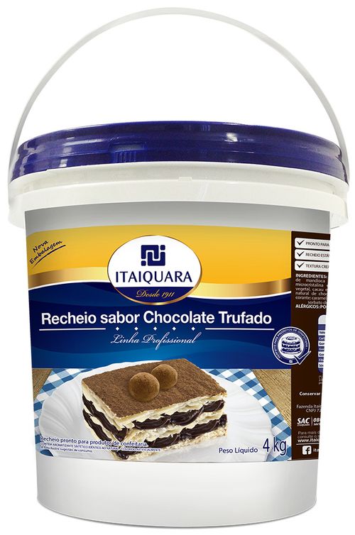 Recheio Chocolate Trufado  Itaiquara 4Kg