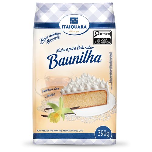 Mistura De Bolo Itaiquara Baunilha 390G