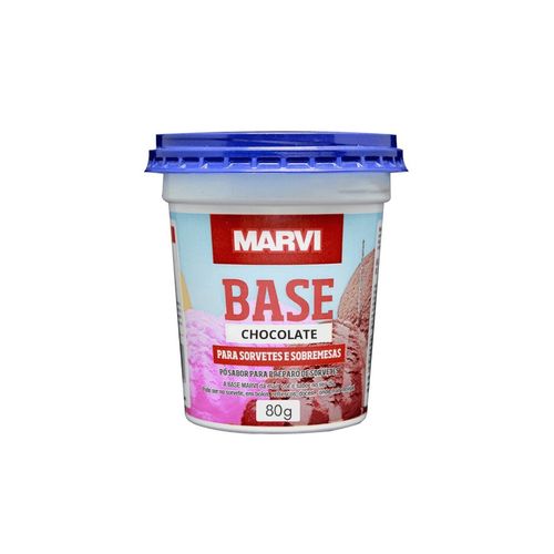 Base De Sorvete Sabor Chocolate 80G Marvi