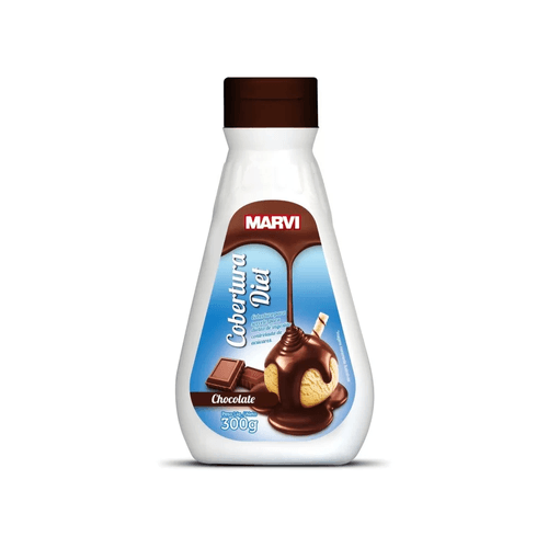 Cobertura Sorvete Sabor Chocolate Diet 300G Marvi